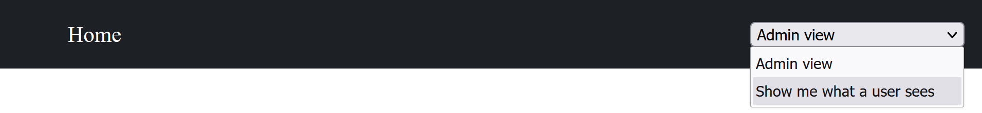 View-mode dropdown