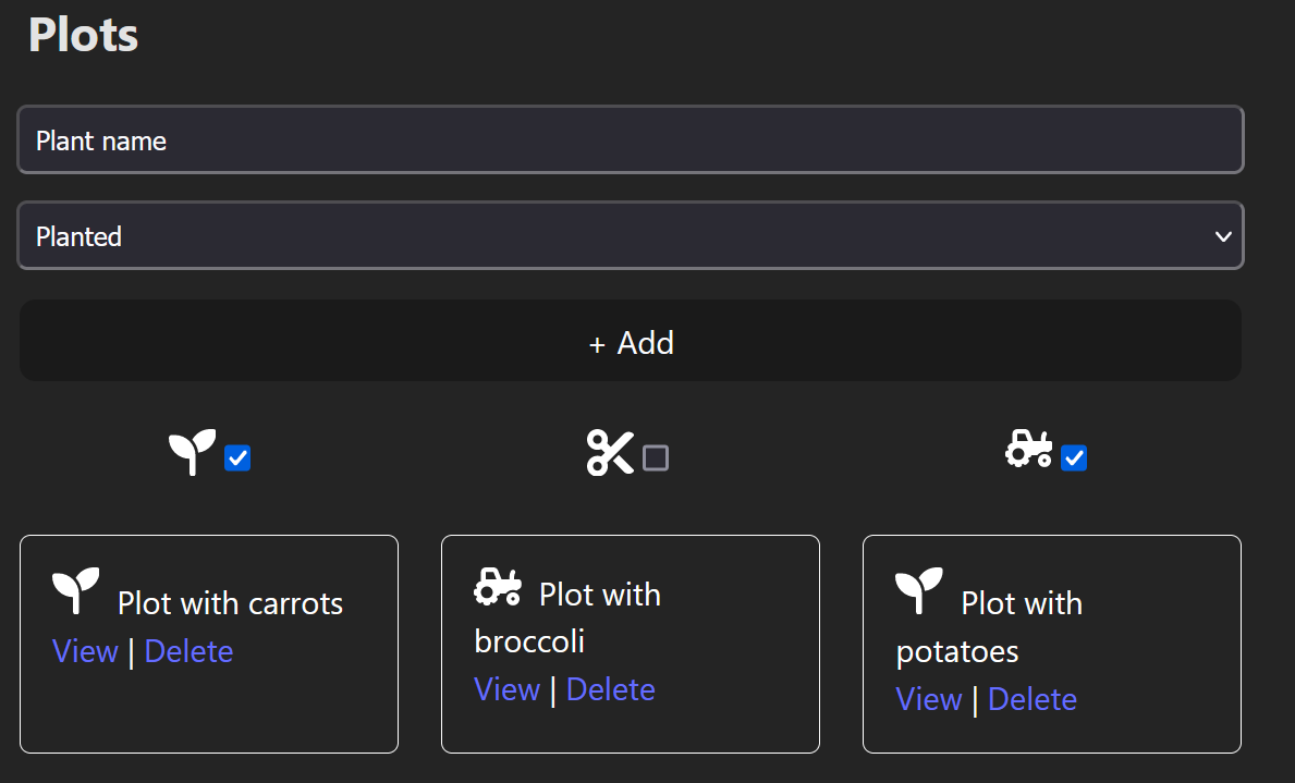 Plot filters
