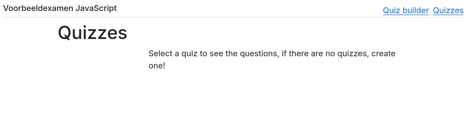 Quizzes pagina