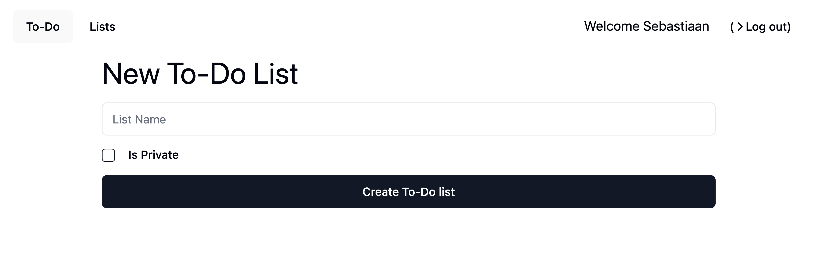 Nieuwe To-Do lijst