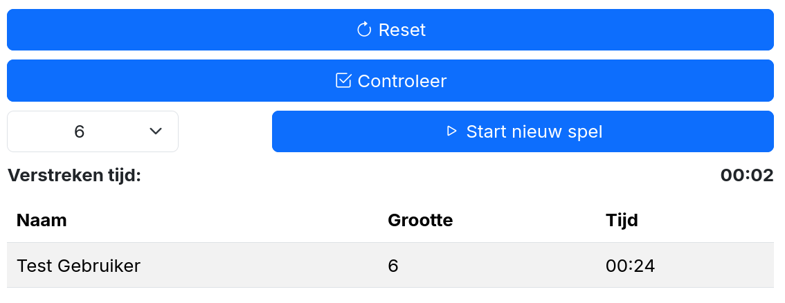 Gevuld scorebord