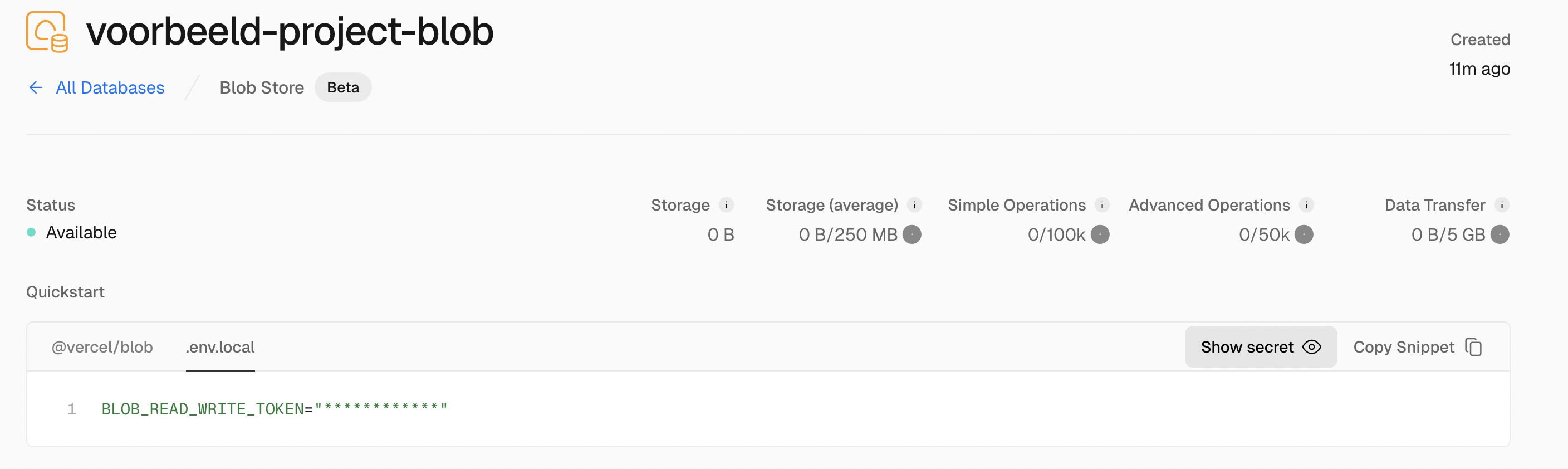 Environment variabele