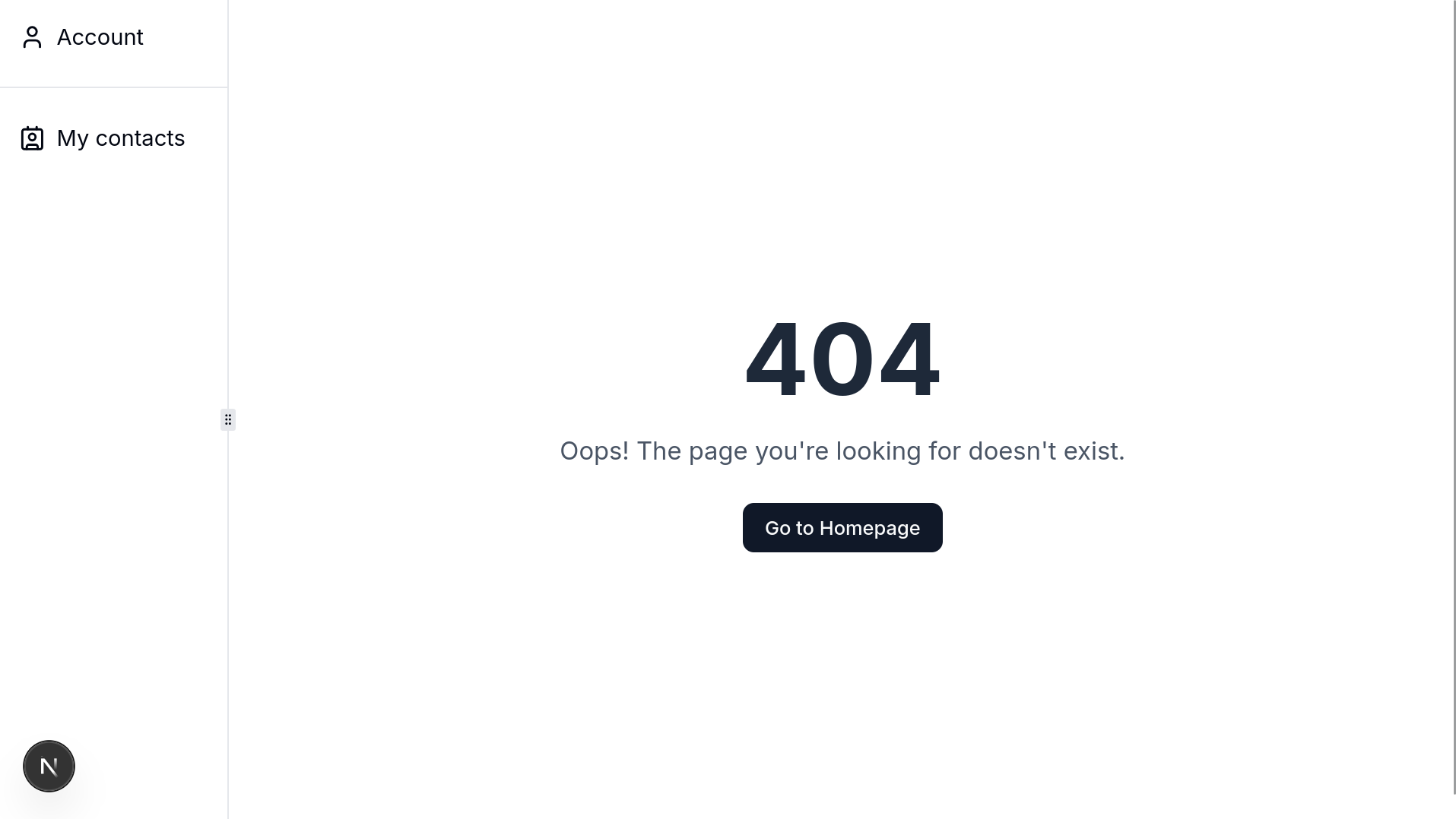 Not found (404) pagina