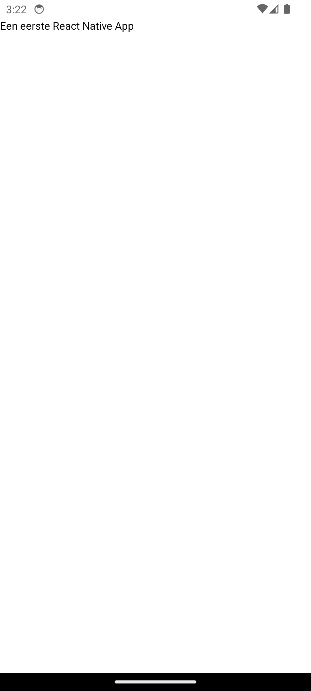 Een eerste app in React Native