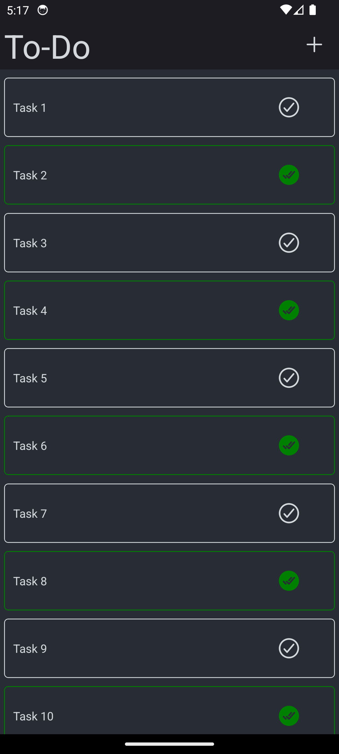Taken met ScrollView